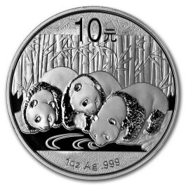 2013 china panda silver front