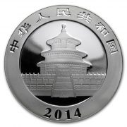 2014 china panda silver back