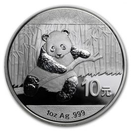 2014 china panda silver front