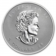 2016 Canadian Maple Leaf Privy Monkey 1oz Silver Coin (Back)