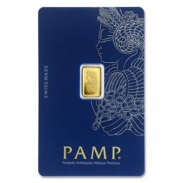 1 gram Pamp Suisse Gold Bar