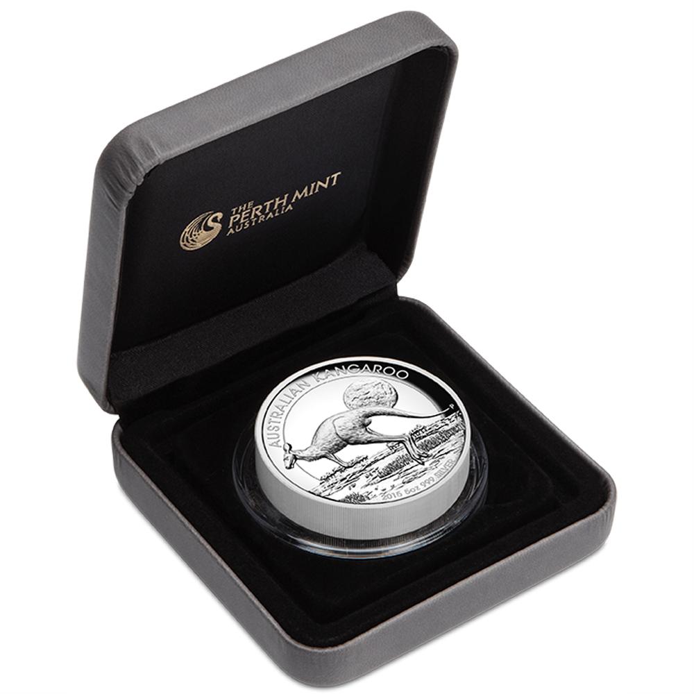 2015 Australian Kangaroo H_R Silver Proof Coin 1oz (Case)