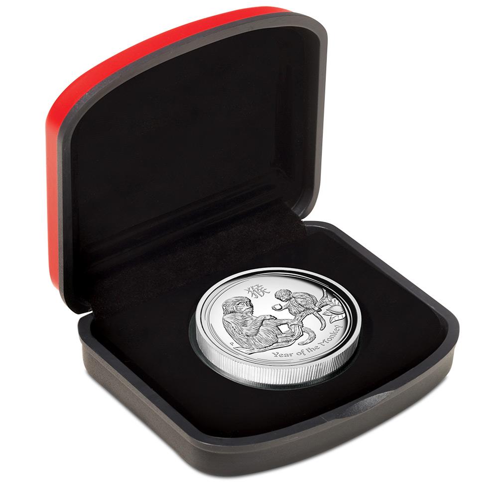 2016 Australian Lunar Monkey Silver Proof Coin 1oz (Case)