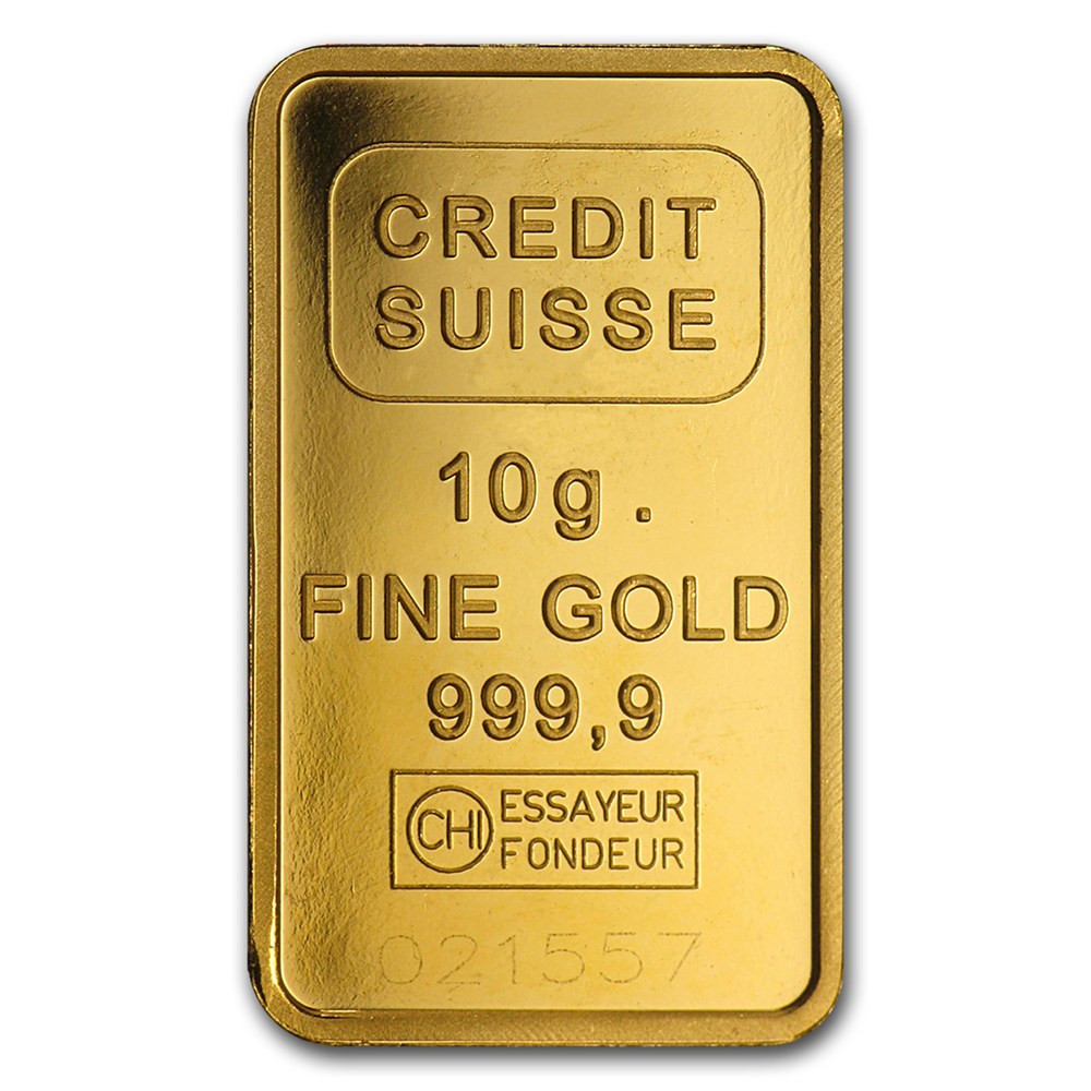 Credit Suisse Gold Bar 10g Goldsilver Central Pte Ltd