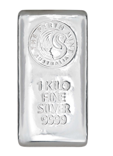 Perth Mint 1 Kilo Silver Cast Bar