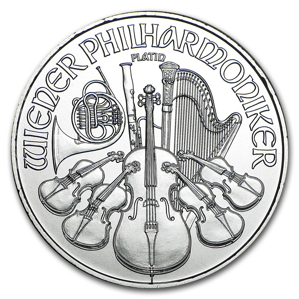 2016 Austrian Philharmonic Platinum Coin 1oz (Front)