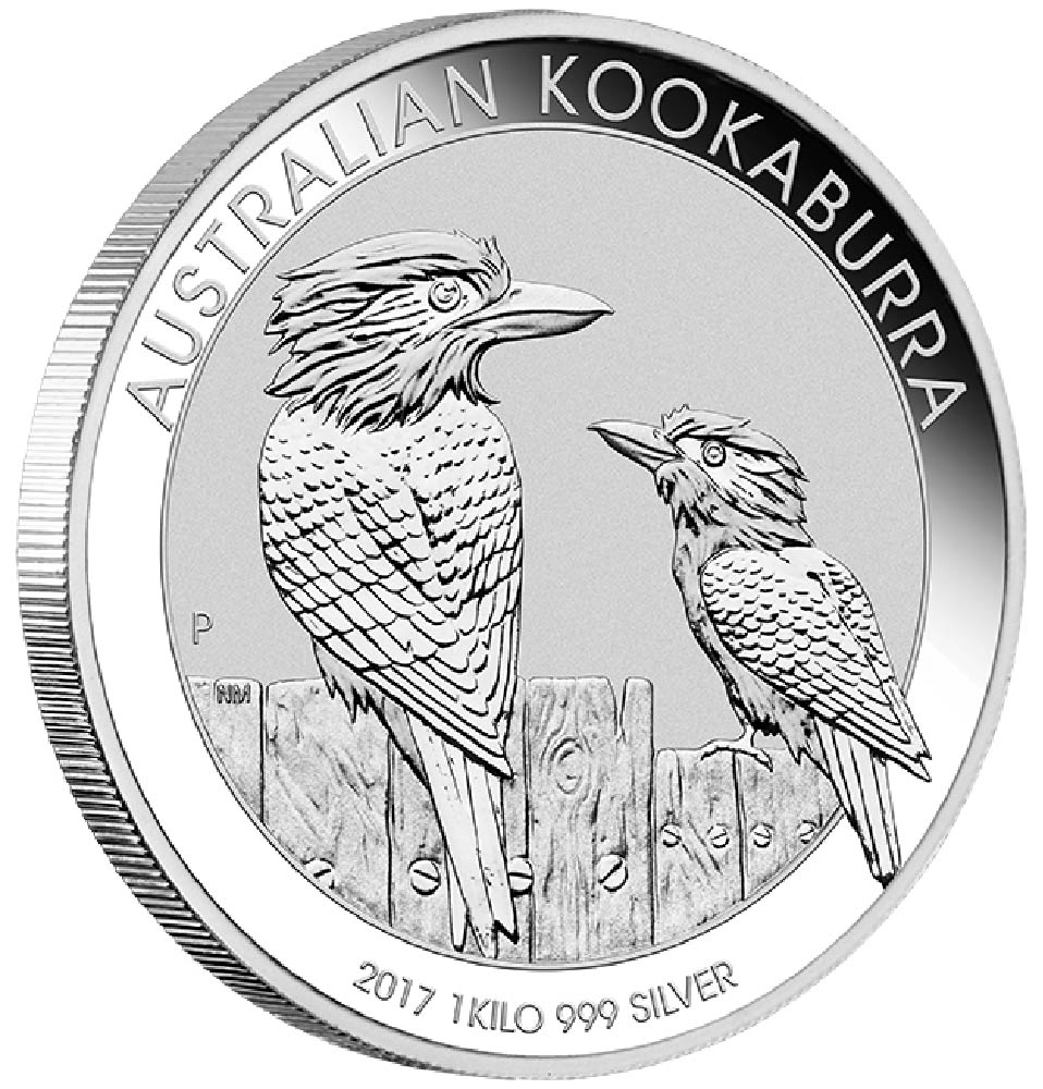 2017 Australia Kookaburra 1kg Silver Coin (Front)