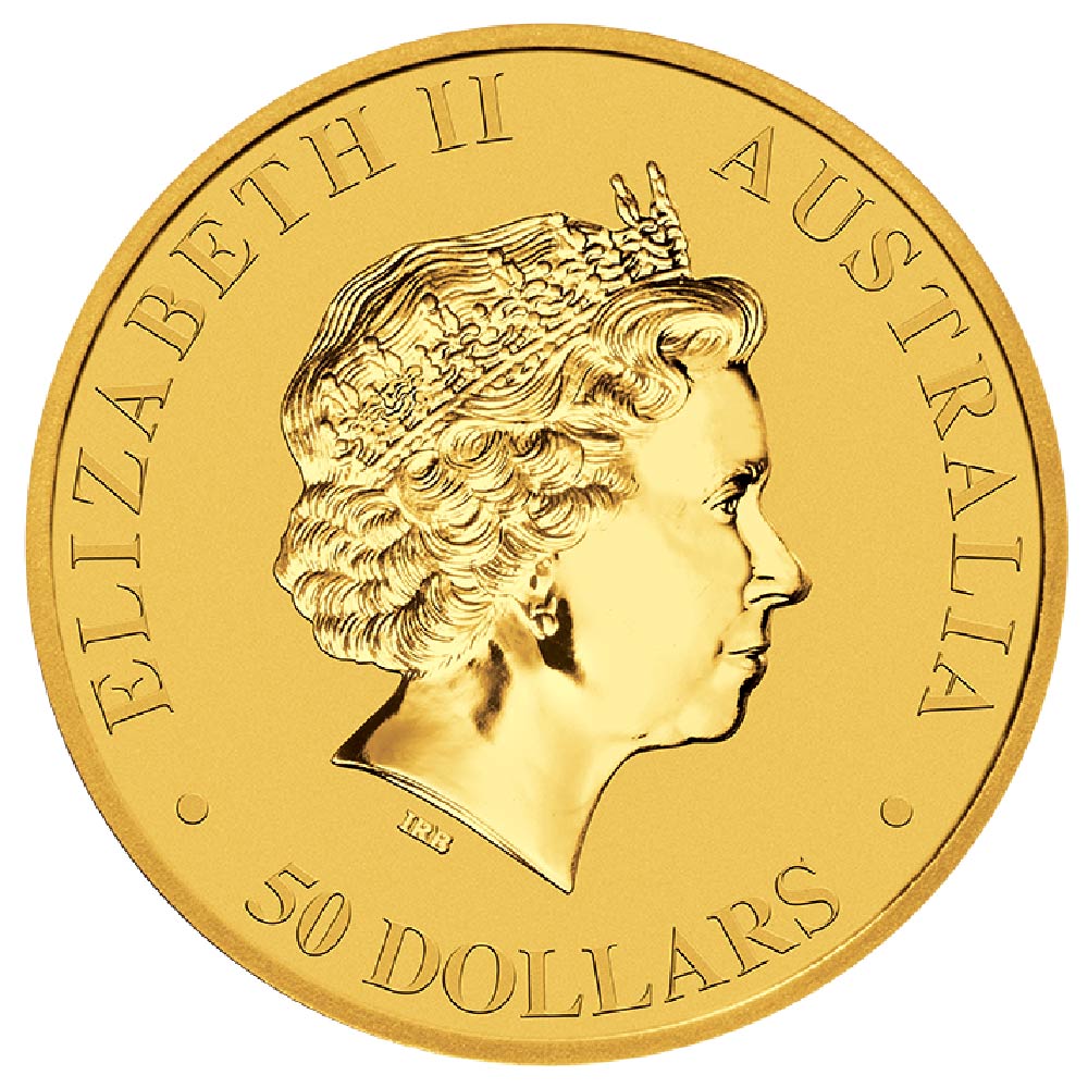 2017 Australian Kangaroo Gold Coin 1:2oz (Back)