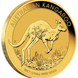 2017 Australian Kangaroo Gold Coin 1/10oz (Edge)