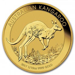2017 Australian Kangaroo Gold Coin 1/10oz