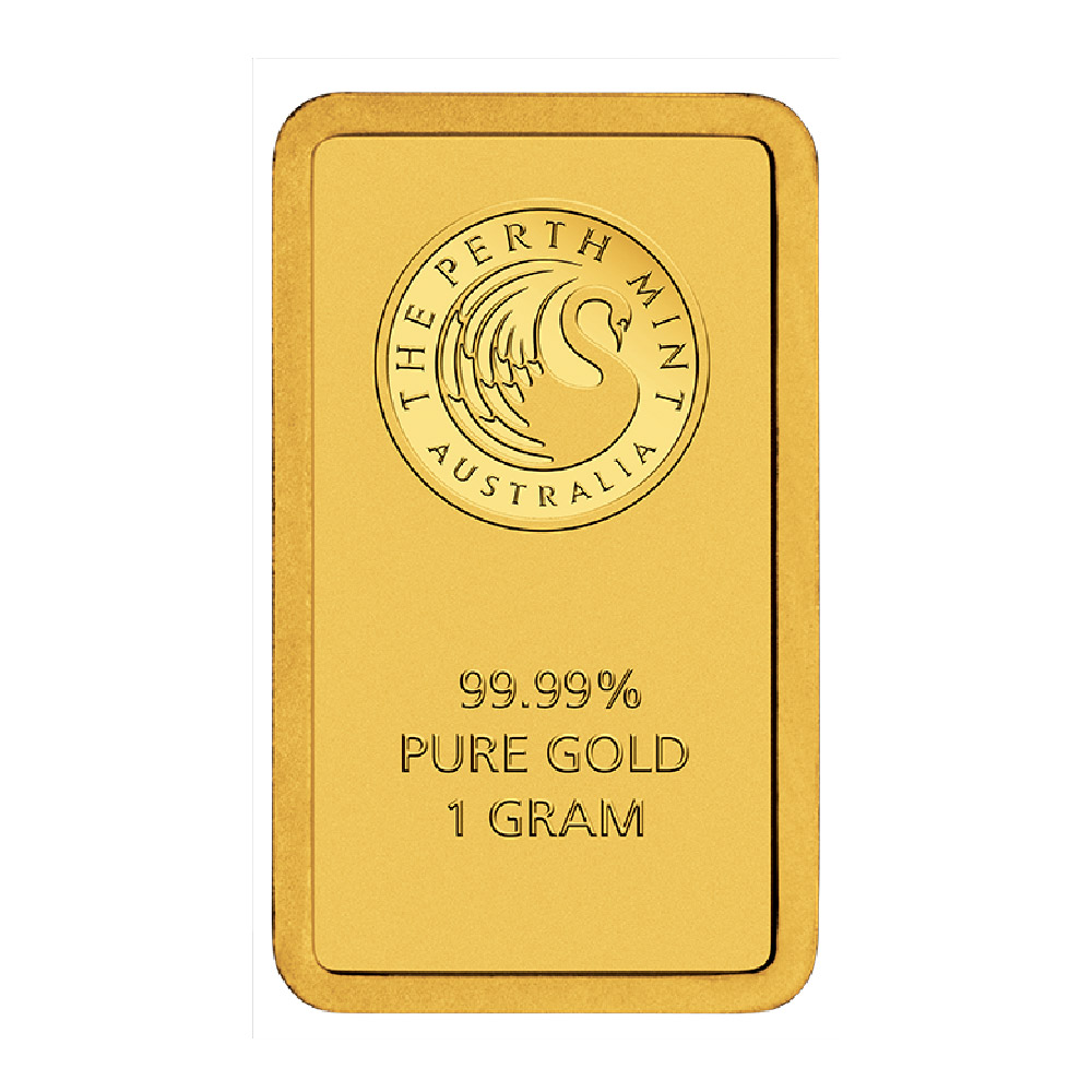 Perth Mint Minted Gold Bar 1g - GoldSilver Central Pte Ltd