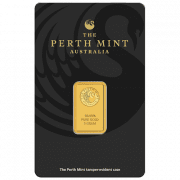 perth mint gold minted bar 5g – front