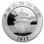 2017 China Panda Silver Coin 30g (Back)