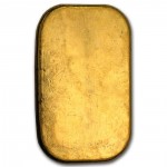 Metalor 100g Cast Gold Bar (Back)