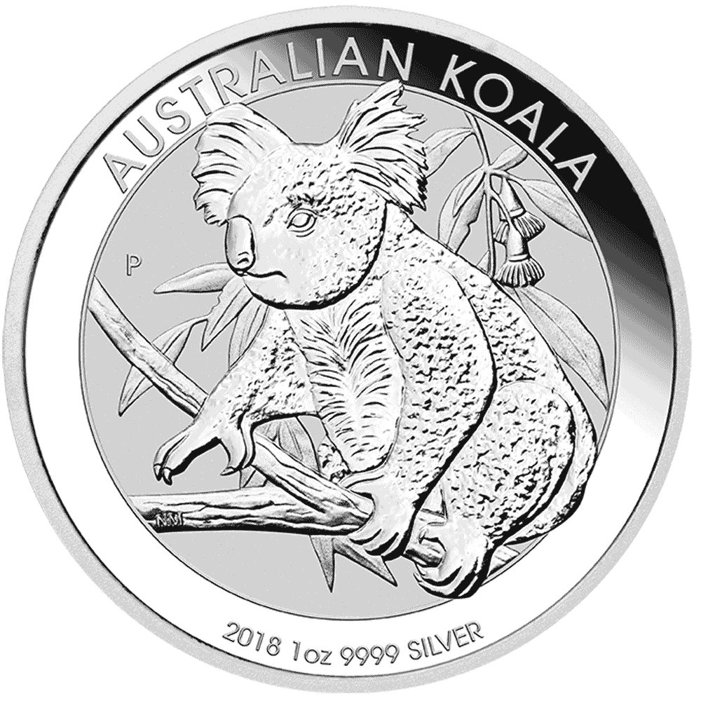 2018 Perth Mint Australia Koala Silver Coin 1oz