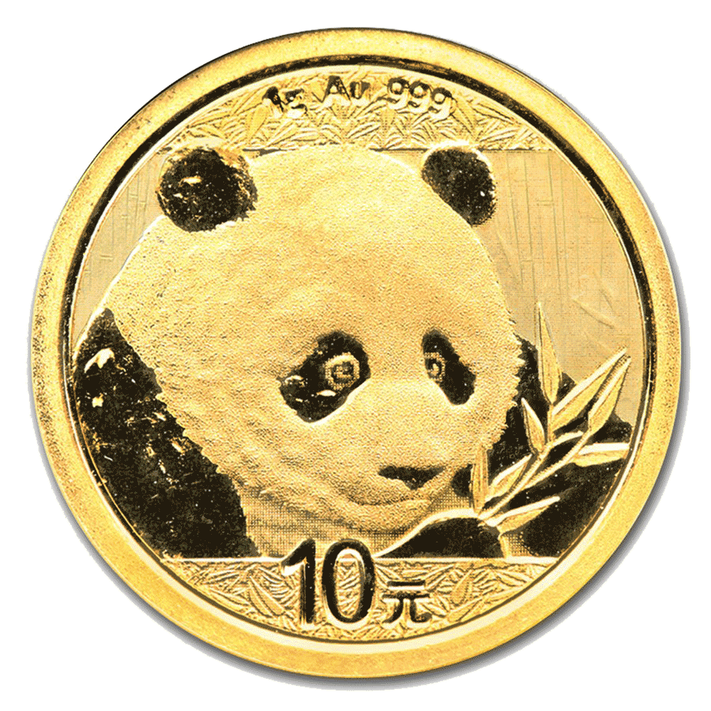 2018 China Panda Gold Coin 1g Outer