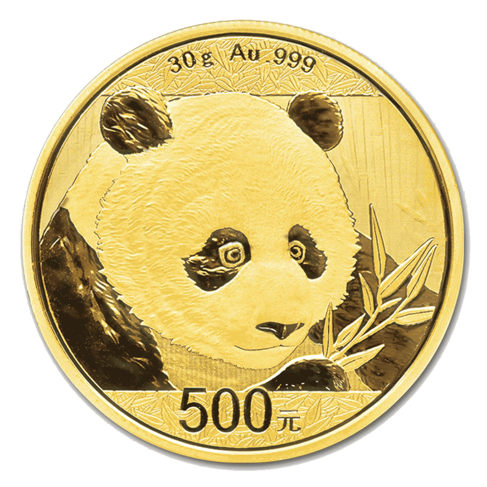 2018-China-Panda-Gold-Coin-30g-Front