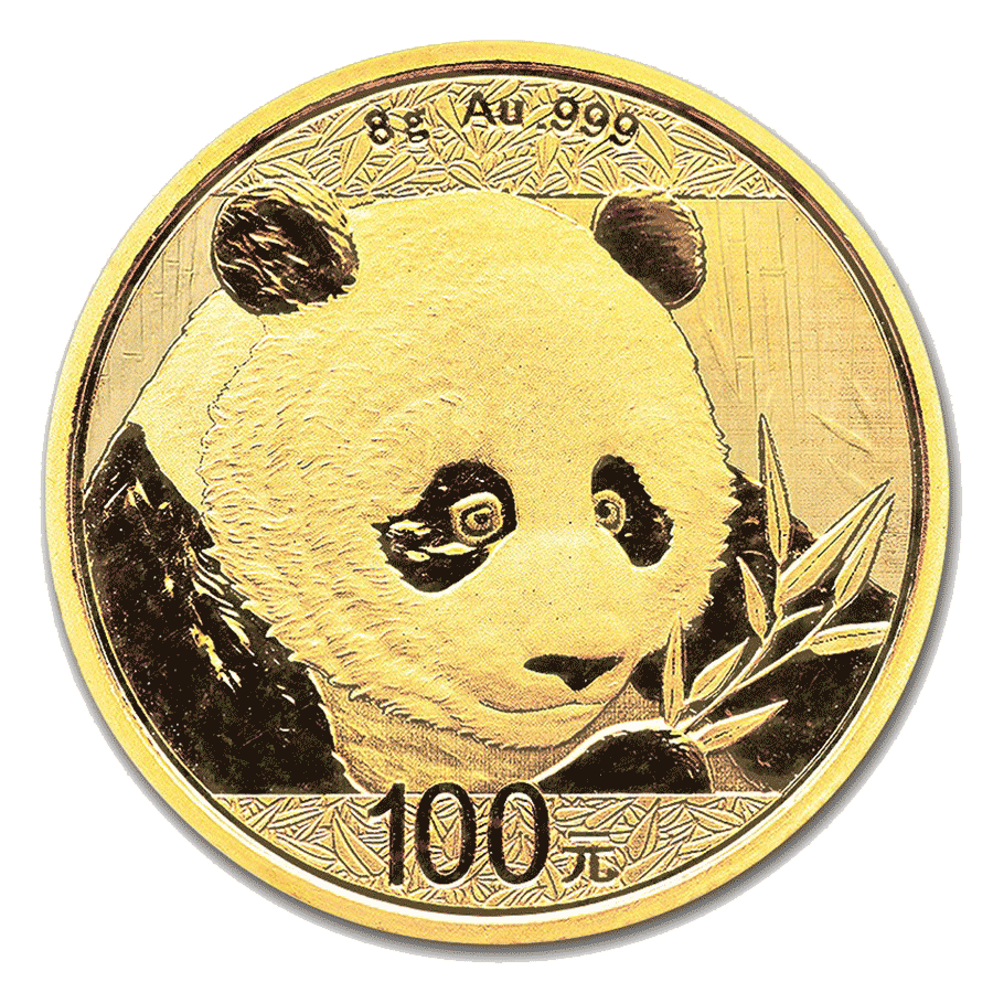 2018-China-Panda-Gold-Coin-8g-Front