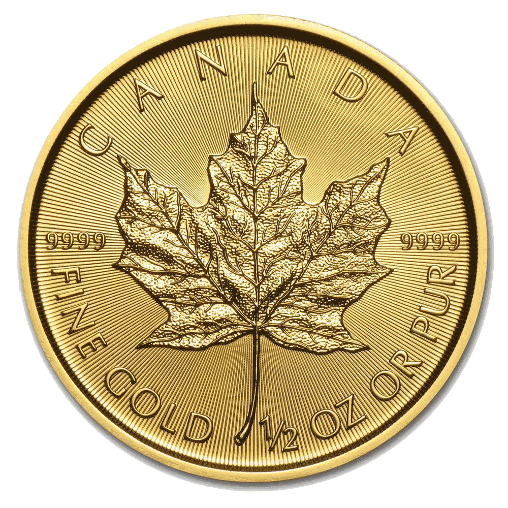 2018-Canadian-Maple-Leaf-Gold-Coin-1-2oz-Front