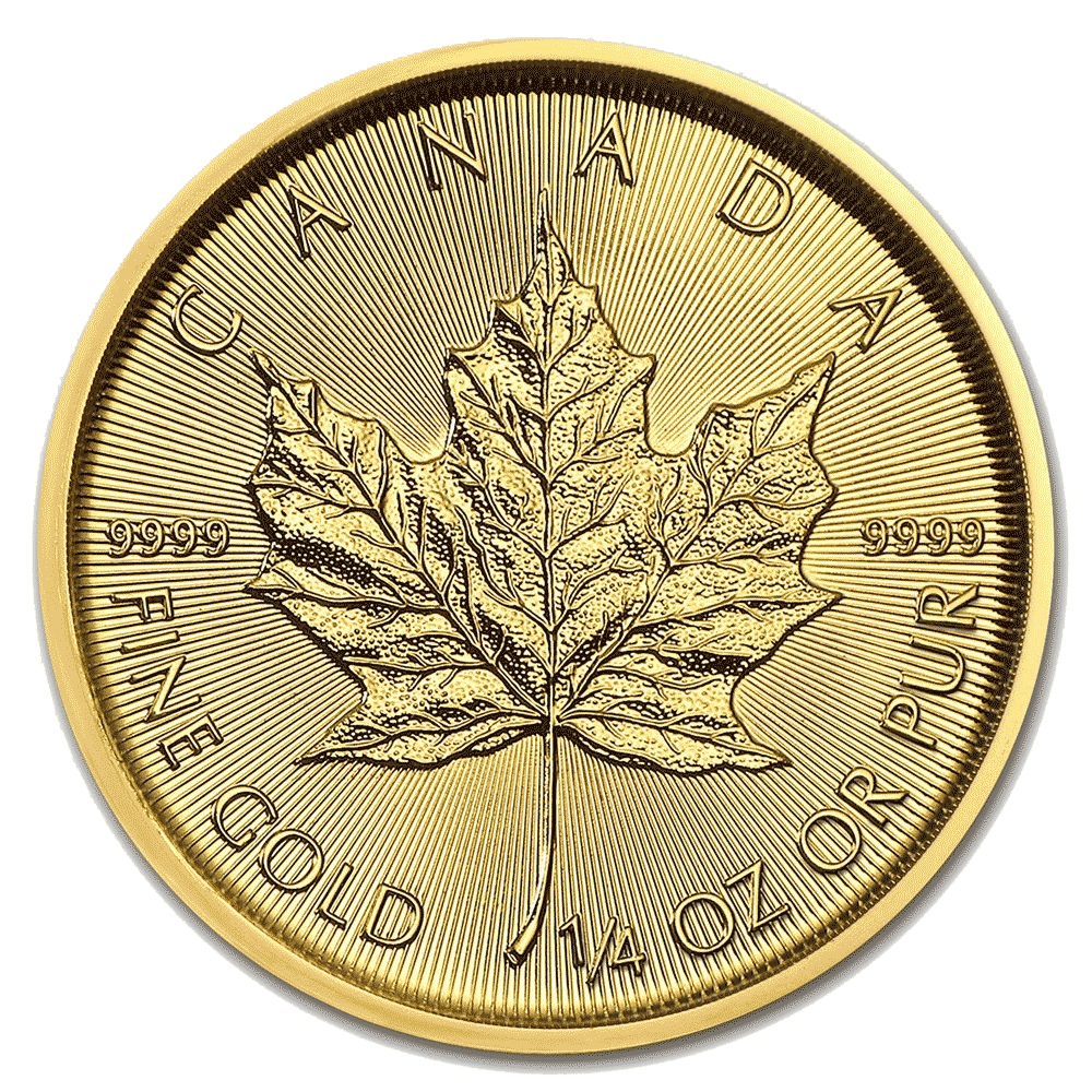 2018-Canadian-Maple-Leaf-Gold-Coin-1-4oz-Front