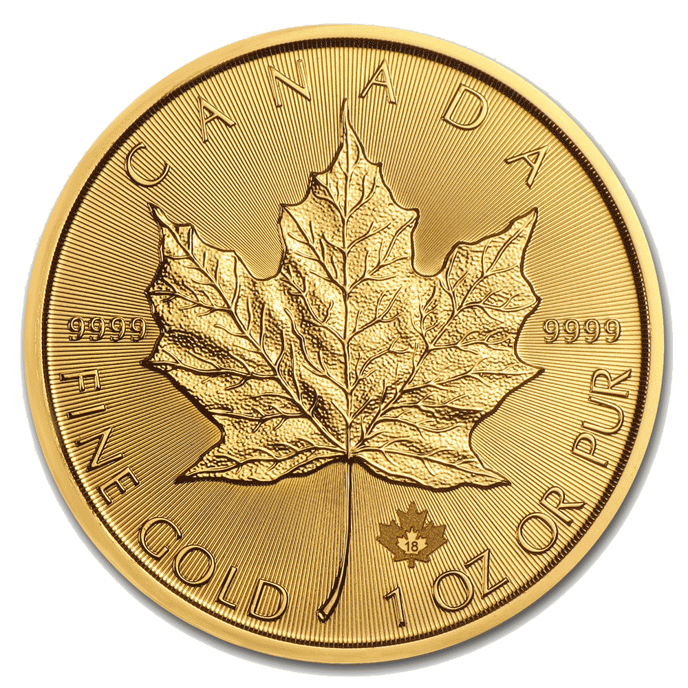 2018-Canadian-Maple-Leaf-Gold-Coin-1oz-Front