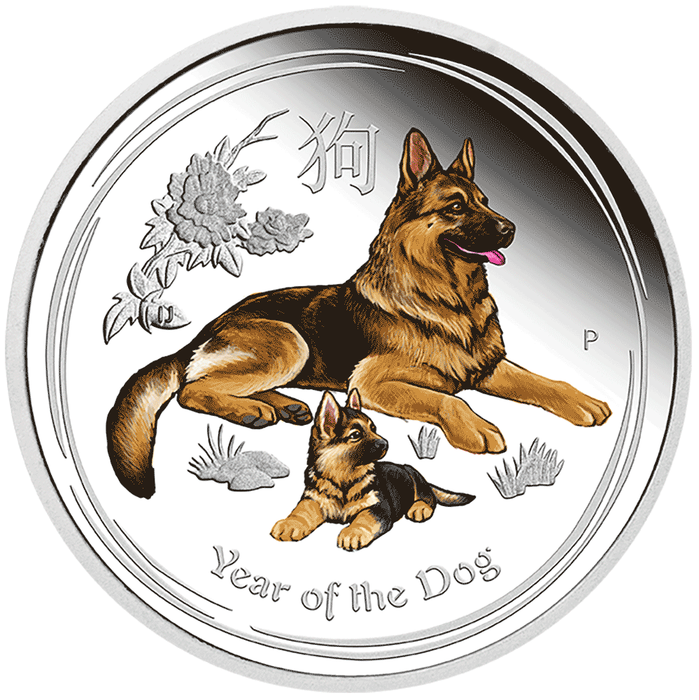 2018-Australian-Coloured-Dog-Silver-Proof-Coin-1oz-Front
