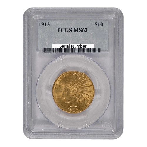 $10 Indian Head MS-62 1913 P Gold Coin 16.72g – GoldSilver ...