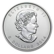 2014 Canadian Silver Birds of Prey Series Peregrine Falcon Coin 1oz_back