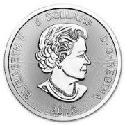 2016 Canada Predator Series Cougar Silver Coin 1oz_back