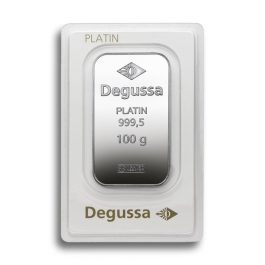 Degussa Platinum Bar 100g A