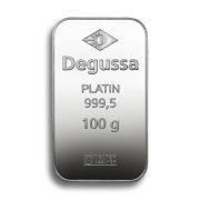 Degussa Platinum Bar 100g C
