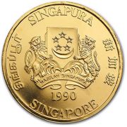 Singapore Lion Gold Coin 1oz Back