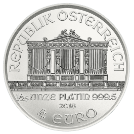 2016 Austrian Philharmonic Platinum Coin 1:25oz (Front)