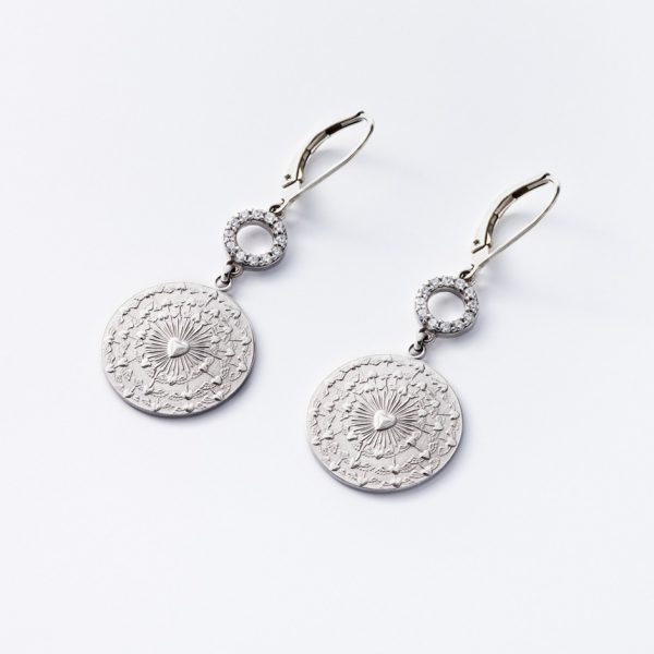 Austrian Mint Silver Love Earrings