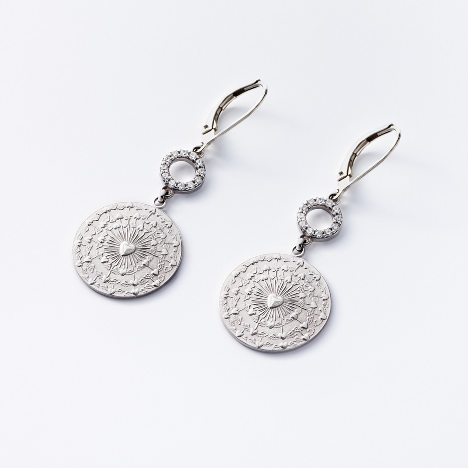 Austrian Mint Silver Love Earrings
