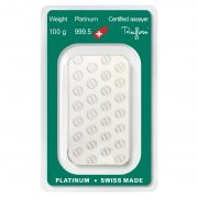 Argor Heraeus Platinum Bar 100g Back-01