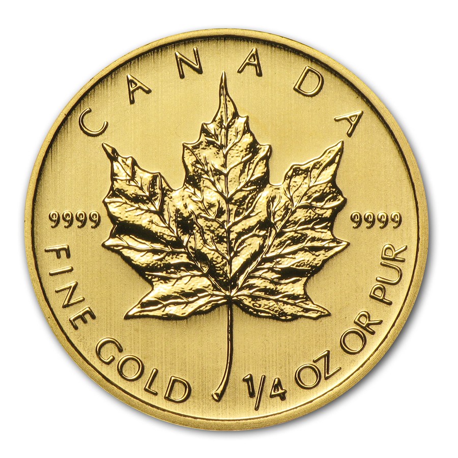Prior-Years-Canada-Maple-Leaf-1-4oz-Gold-Coin-Front