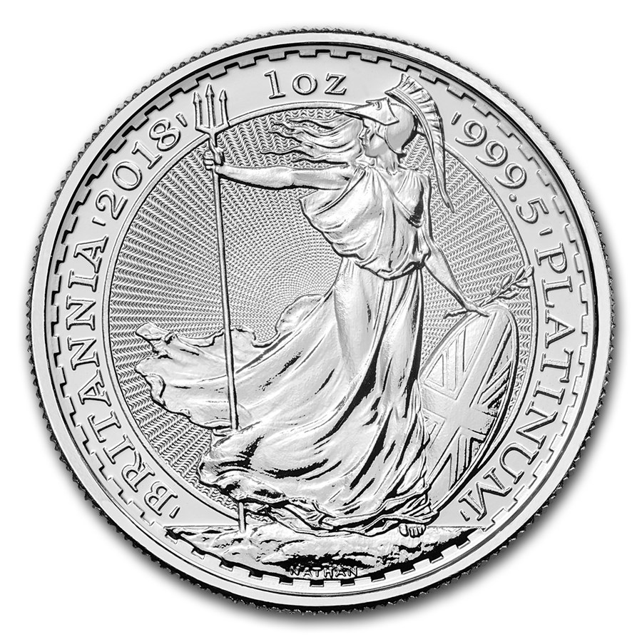 2018 Britannia Platinum Coin 1oz Front