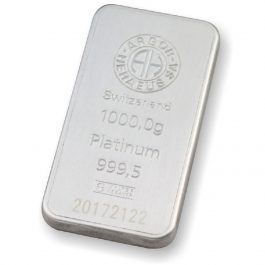 Argor Heraeus Platinum Bar 1kg