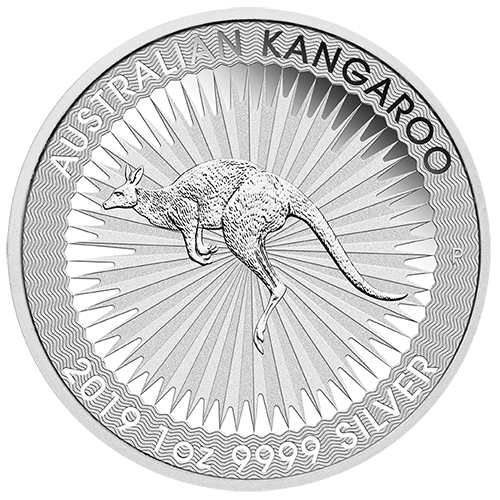 2019 Australian Kangaroo Silver Coin 1oz front