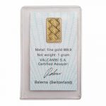 Credit Suisse Gold Bar 1g