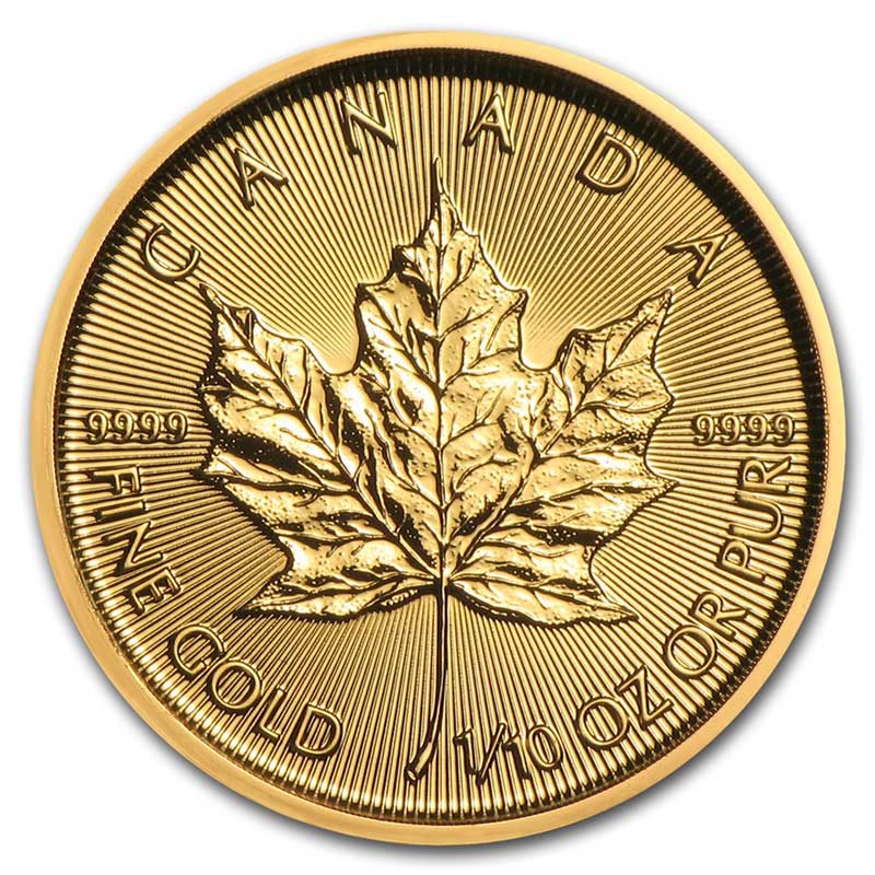 2019-Canadian-Maple-Leaf-Gold-Coin-1_10oz-Front
