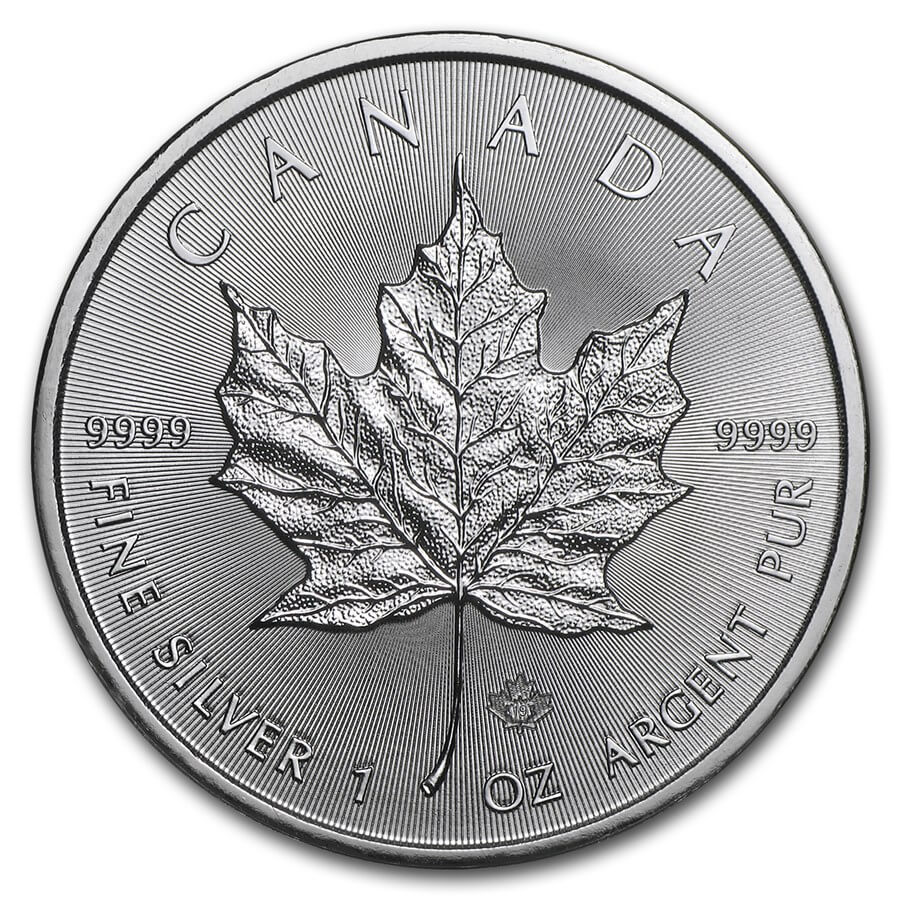 2019 Canadian Maple Leaf Silver Coin 1oz Back (1)