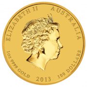 2013 Australian Lunar Snake Gold Coin 1oz