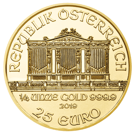 2019 Austrian Philharmonic Gold Coin 1:4oz Front