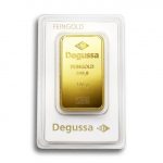 Degussa Gold Bar 100g card