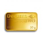 Degussa Gold Bar 50g Front