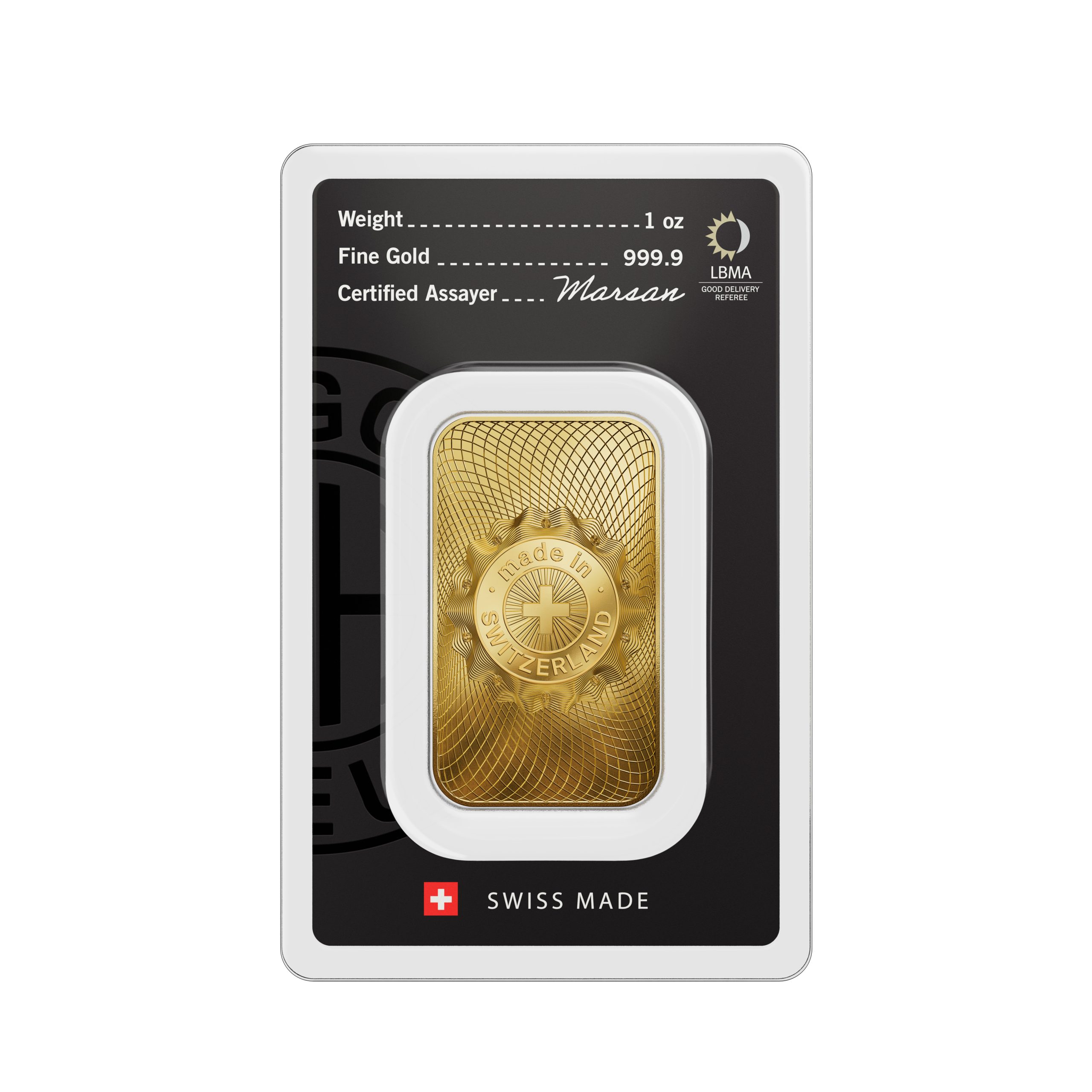 1 oz g Au Minted Classic 999.9 Back