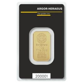 Argor-Heraeus Gold Bar 10g Front