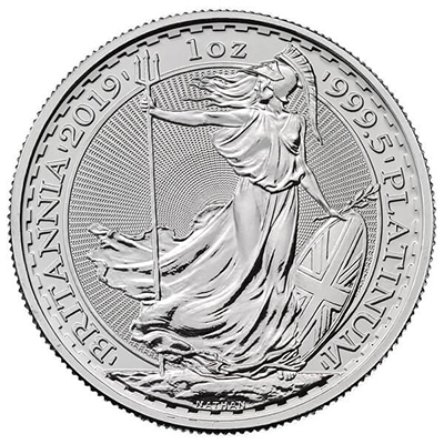 2019 Britannia Platinum Coin 1oz Front